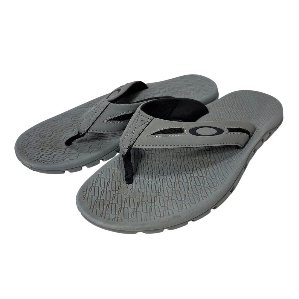 Oakley Operative 2.0 Sandals Mens Size 7 Gray Flip Flops‎ Thong Beach Summer